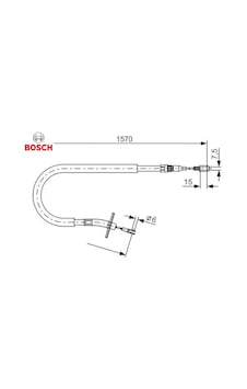 Fren Halatı Arka Sol Sprınter B904 96 06 1565mm/1390mm Bosch A9044200585 Fren Halatı Arka Sol Sprınter B904 96 06 1565mm/1390mm Bosch A9044200585