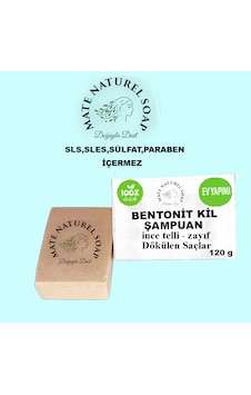 Mate Naturel Doğal Bentonit Kil Katkılı Arındırıcı Şampuan 120 G