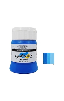 Daler Rowney System 3 Akrilik Boya 500Ml - Fluorescent Blue 100 Daler Rowney System 3 Akrilik Boya 500Ml - Fluorescent Blue 100