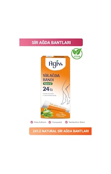 Agiss Sir Ağda Bandı 24'lü Natural Aloe Vera Etkili Agiss Sir Ağda Bandı 24'lü Natural Aloe Vera Etkili