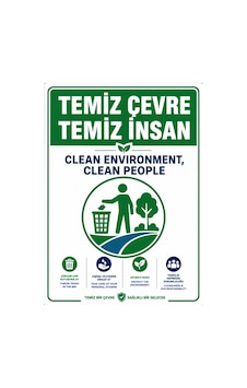 Temiz Çevre Temiz İnsan 21x30cm Pvc Isg Levha Temiz Çevre Temiz İnsan 21x30cm Pvc Isg Levha