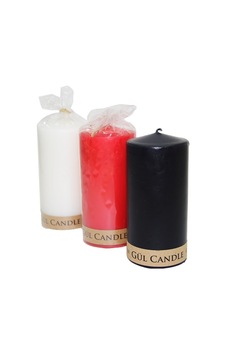 Gül Candle 7x14 Büyük Renkli Silindir Mum- 20'li Paket Gül Candle 7x14 Büyük Renkli Silindir Mum- 20'li Paket