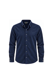 Classics Men Jet Polo Uzun Kol Slim Fit Erkek Kadife Gömlek - 7779 Lacivert Classics Men Jet Polo Uzun Kol Slim Fit Erkek Kadife Gömlek - 7779 Lacivert