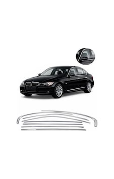 Bmw E90 2005-2012 Uyumlu Krom Cam Çerçeve 8 Parça Tam Tur Paslanmaz Krom Bmw E90 2005-2012 Uyumlu Krom Cam Çerçeve 8 Parça Tam Tur Paslanmaz Krom