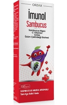 Orzax Imunol Sambucus Şurup 150 Ml Orzax Imunol Sambucus Şurup 150 Ml