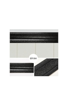 Siyah 117cm Esnek Duvar Çıtası Dekoratif Yapışkanlı Çerçeve Süpürgelik Siyah 117cm Esnek Duvar Çıtası Dekoratif Yapışkanlı Çerçeve Süpürgelik