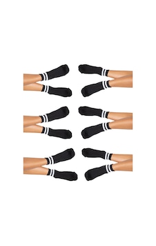 Hepsine Rakip 6'lı Kadın Unisex Çizgili Kısa Çorap Pamuklu Tenis Ekonomik Spor Siyah Hepsine Rakip 6'lı Kadın Unisex Çizgili Kısa Çorap Pamuklu Tenis Ekonomik Spor Siyah