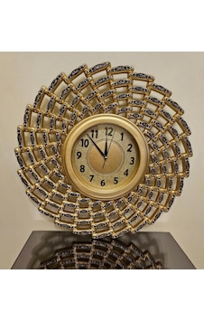 49 Cm Esma'ül Hüsna Gold Duvar Saati Renkli 49 Cm Esma'ül Hüsna Gold Duvar Saati Renkli