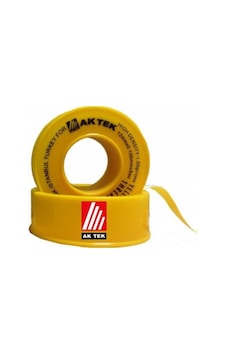 Ak Tek Teflon Bant Doğalgaz 12Mm*0,1Mm*8M 1G/Cm3 Ak Tek Teflon Bant Doğalgaz 12Mm*0,1Mm*8M 1G/Cm3