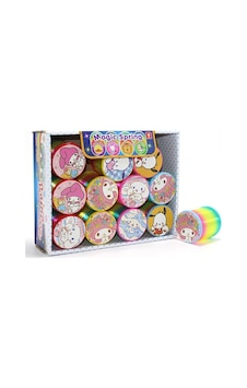 Sanrio Karakterli Magic Spring Stres Yayı - Standlı Gökkuşağı Renkli Oyuncak Seti 12'li Alk3988 Sanrio Karakterli Magic Spring Stres Yayı - Standlı Gökkuşağı Renkli Oyuncak Seti 12'li Alk3988