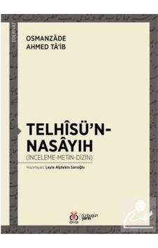 Telhisü'n - Nasayıh - Osmanzade Ahmed Ta'ib - DBY Yayınları