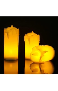 Go İthalat 3 Lü Pilli Dekoratif Led Mum Işıkları Gerçek Alev Efektli Amber Sarı Go İthalat 3 Lü Pilli Dekoratif Led Mum Işıkları Gerçek Alev Efektli Amber Sarı
