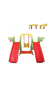 King Kids Kaydıraklı Salıncak Set C King Kids Kaydıraklı Salıncak Set C