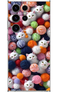 Samsung Galaxy S23 Ultra Uyumlu Renkli Kediler Baskılı Silikon Kılıf Samsung Galaxy S23 Ultra Uyumlu Renkli Kediler Baskılı Silikon Kılıf