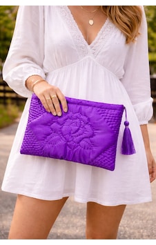 Ky Atelier Mor Saten Kapitone Portföy Çanta- El Yapımı Clutch- Abiye & Günlük Kullanım- Şık Kadın Çanta Ky Atelier Mor Saten Kapitone Portföy Çanta- El Yapımı Clutch- Abiye & Günlük Kullanım- Şık Kadın Çanta