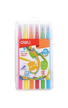 Deli Color Emotion Keçeli Kalem 12'li