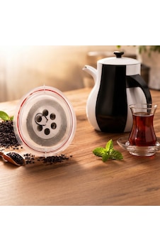 Sök Tak Çay Süzgeci - Paslanmaz Çelik Yıldız Tasarımlı Sökülebilir Çay Süzgeci Çok Renkli