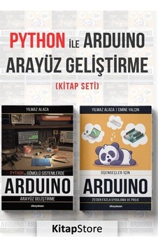 Python ve Arduino Arayüz Geliştirme Seti - 2 Kitap Takım - Emine Yalçın - Dikeyeksen