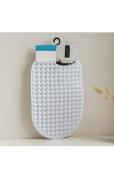 Oval Kaydırmaz Banyo Paspası 63 Vantuzlu Plastik 34x65 Cm Çok Renkli