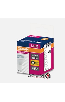 10 Adet Osram 4.5W 50W Gu10 Duy 3000K Sarı Led Çanak Spot Ampul