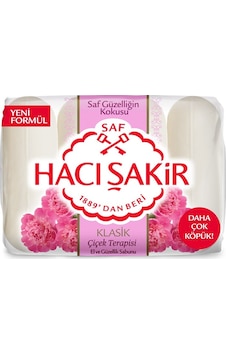 Hacı Şakir Klasik Çiçek Terapisi Güzellik Sabunu 4 x 70 G Hacı Şakir Klasik Çiçek Terapisi Güzellik Sabunu 4 x 70 G