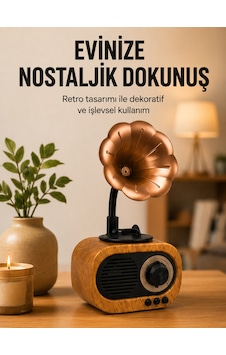 Retro Tasarımlı Mini Bluetooth Hoparlör Ve Fm Radyo Çoklu Medya Yeni Nesil - Lisinya Retro Tasarımlı Mini Bluetooth Hoparlör Ve Fm Radyo Çoklu Medya Yeni Nesil - Lisinya