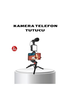 Video Çekim Kiti Tripod Led Işık Harici Mikrofon Ve Bluetooth Kumanda Seti Standart Video Çekim Kiti Tripod Led Işık Harici Mikrofon Ve Bluetooth Kumanda Seti Standart