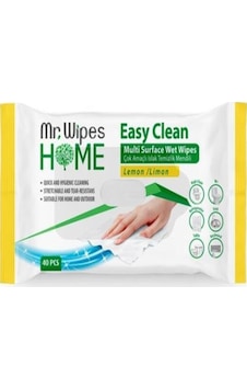 Mr. Wipes Çok Amaçlı Yüzey Temizleme Mendili Limon - 40 Yaprak Beyaz Mr. Wipes Çok Amaçlı Yüzey Temizleme Mendili Limon - 40 Yaprak Beyaz