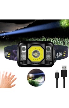 Pratik Sensörlü Sinyalli Kafa Lambası Led Güçlü Aydınlatma Yüksek Performans Wt-024