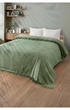 Tek Kişilik Saçaklı Havlu Yatak Örtüsü - %100 Pamuk & Yumuşak & Saçaklı Pike - 150x220 Cm-yeşil Yesıl Tek Kişilik Saçaklı Havlu Yatak Örtüsü - %100 Pamuk & Yumuşak & Saçaklı Pike - 150x220 Cm-yeşil Yesıl