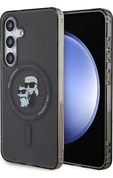 Galaxy Uyumlu S24 Kılıf Karl Lagerfeld Lisanslı Magsafe Özellikli Karl & Choupette Iml Baskılı Kapak Siyah Galaxy Uyumlu S24 Kılıf Karl Lagerfeld Lisanslı Magsafe Özellikli Karl & Choupette Iml Baskılı Kapak Siyah