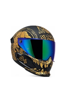 Ruroc Atlas 4.0 Fenrir Kapalı Motosiklet Kaskı, Green Iridescent Vizör Dot Sertifika Sarı - Siyah Ruroc Atlas 4.0 Fenrir Kapalı Motosiklet Kaskı, Green Iridescent Vizör Dot Sertifika Sarı - Siyah
