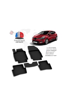 Renault Clio 4 4d Araca Özel Havuzlu Kauçuk Paspas 2012 Ve Üzeri
