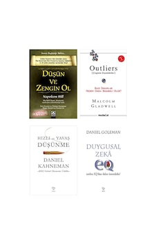 Dusun Ve Zengin Ol+outliers+hizli Ve Yavas Dusunme+duygusal Zeka 4 Set Dusun Ve Zengin Ol+outliers+hizli Ve Yavas Dusunme+duygusal Zeka 4 Set