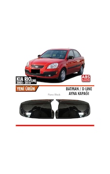 Kia Rio Uyumlu Jb 2005-2010 Batman Ayna Kapağı Parlak Siyah Parça