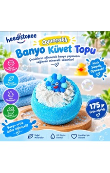 175gr Oyuncaklı Banyo Küvet Topu Mavi 1 Adet Lavanta - Manolya 175gr Oyuncaklı Banyo Küvet Topu Mavi 1 Adet Lavanta - Manolya