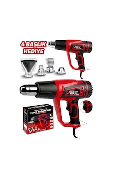 2000 Watt 2 Kademeli 4 Başlıklı Sıcak Hava Tabancası 2000 Watt 2 Kademeli 4 Başlıklı Sıcak Hava Tabancası