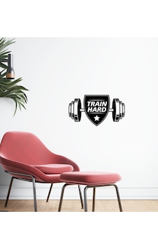 Bk Home Train Hard Tasarımlı Duvar Sticker-2 Bk Home Train Hard Tasarımlı Duvar Sticker-2