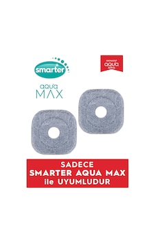 Smarter Aqua Max 2 Adet Yedek Mop Temiz & Kirli Suyu Ayırma Özelliği Otomatik Temizlik Seti Mop Smarter Aqua Max 2 Adet Yedek Mop Temiz & Kirli Suyu Ayırma Özelliği Otomatik Temizlik Seti Mop