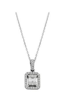 Pirnus Diamond Baget Kolye 14 Ayar Altın Gramı : 1.92 Pirnus Diamond Baget Kolye 14 Ayar Altın Gramı : 1.92