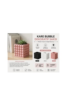 Urartu 3d Kare Bubble Dekoratif Saksı 10 Cm 3d Baskı Minimalist Çiçek Saksısı Model:hbcv0000gııaxw Urartu 3d Kare Bubble Dekoratif Saksı 10 Cm 3d Baskı Minimalist Çiçek Saksısı Model:hbcv0000gııaxw