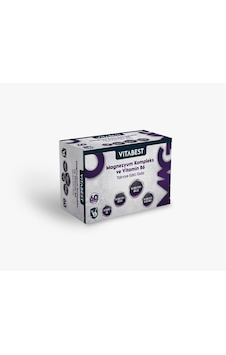 VİTABEST Magnezyum Kompleks Ve Vitamin B6 60 Table VİTABEST Magnezyum Kompleks Ve Vitamin B6 60 Table