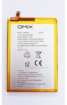 Omix X700 Batarya Logolu Bp1903 Pil 4900 Mah Omix X700 Batarya Logolu Bp1903 Pil 4900 Mah
