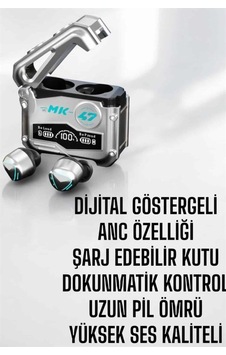 Oyuncu Kulaklığı Bluetooth Bağlantılı Anc Özelliği 5.0 Bluetooth Siyah Oyuncu Kulaklığı Bluetooth Bağlantılı Anc Özelliği 5.0 Bluetooth Siyah