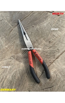 Würth Pro 200mm Uzun Kargaburun Pense Düz Kargaburnu Cobalt Çelik Afh Germany