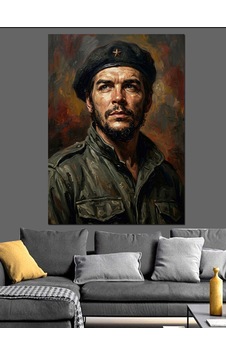 Devrimci Lider Che Guevara Portresi Dekoratif Kanvas - Mdf Ahşap Tablo Devrimci Lider Che Guevara Portresi Dekoratif Kanvas - Mdf Ahşap Tablo