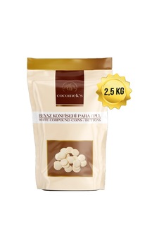 Cocomeks Beyaz Konfiseri Para Pul Çikolata 2.5kg Cocomeks Beyaz Konfiseri Para Pul Çikolata 2.5kg