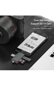 Otg Usb C Kart Okuyucu İphone Lightning Ve İpad İle Uyumlu, Type-c Girişli Sd Tf Multi Card Reader Otg Usb C Kart Okuyucu İphone Lightning Ve İpad İle Uyumlu, Type-c Girişli Sd Tf Multi Card Reader