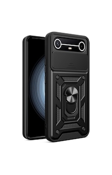 Maks Technology Tecno Spark Slim 5g Kılıf Magnetik Standlı Kamera Korumalı Mkst Sürgülü Vega Kapak - Siyah Maks Technology Tecno Spark Slim 5g Kılıf Magnetik Standlı Kamera Korumalı Mkst Sürgülü Vega Kapak - Siyah