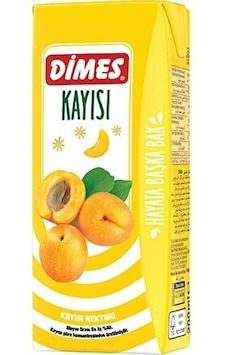 Dimes Meyve Suyu 200ML Kayısı x 27 Adet Dimes Meyve Suyu 200ML Kayısı x 27 Adet